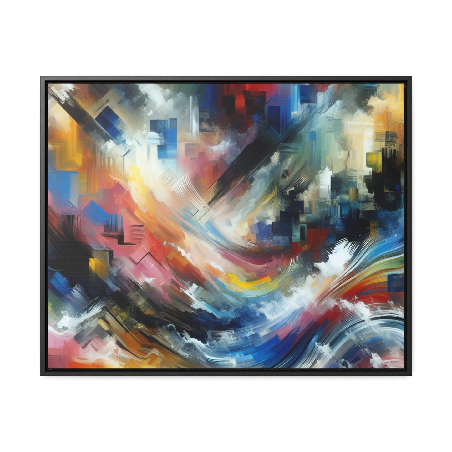 Chromatic Mirage: Timeless Dance Canvas