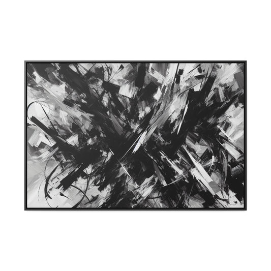 A Journey through Monochrome Eternity Canvas