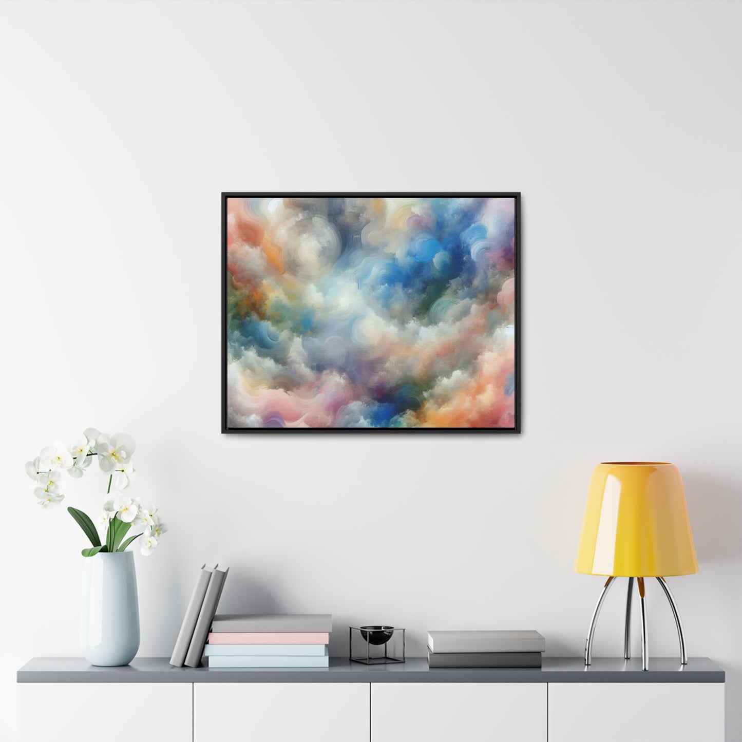 "Soft Hues Swirl"- Canvas