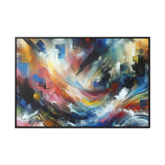 Chromatic Mirage: Timeless Dance Canvas