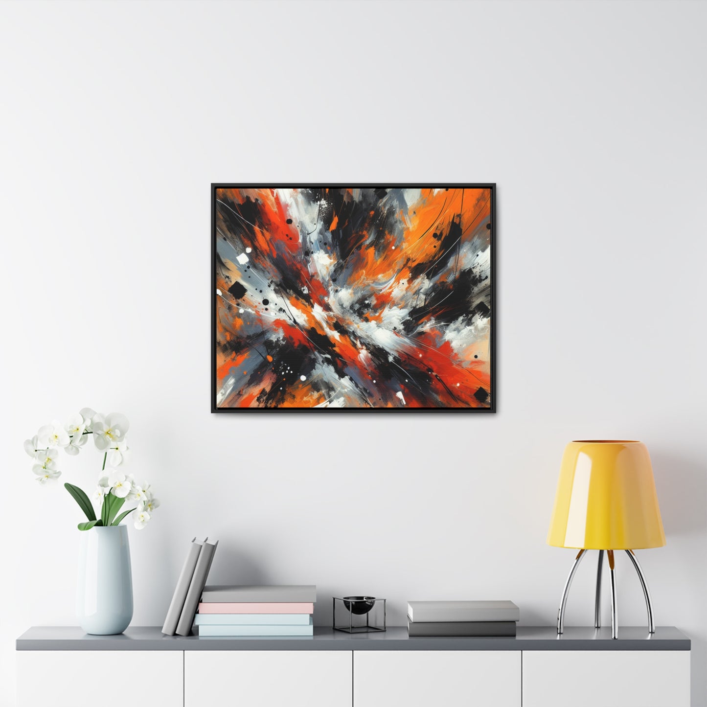 Tumultuous Journey through Abstract Emotions Canvas