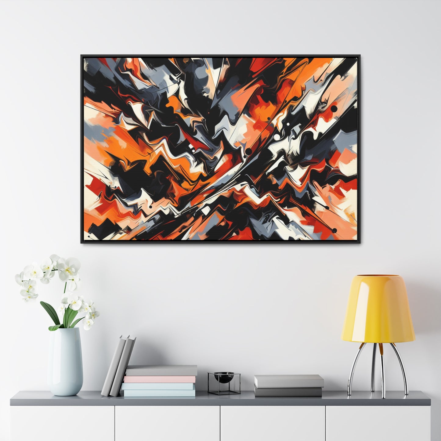 A Timeless Tale of Vibrant Abstract Expressionism Canvas