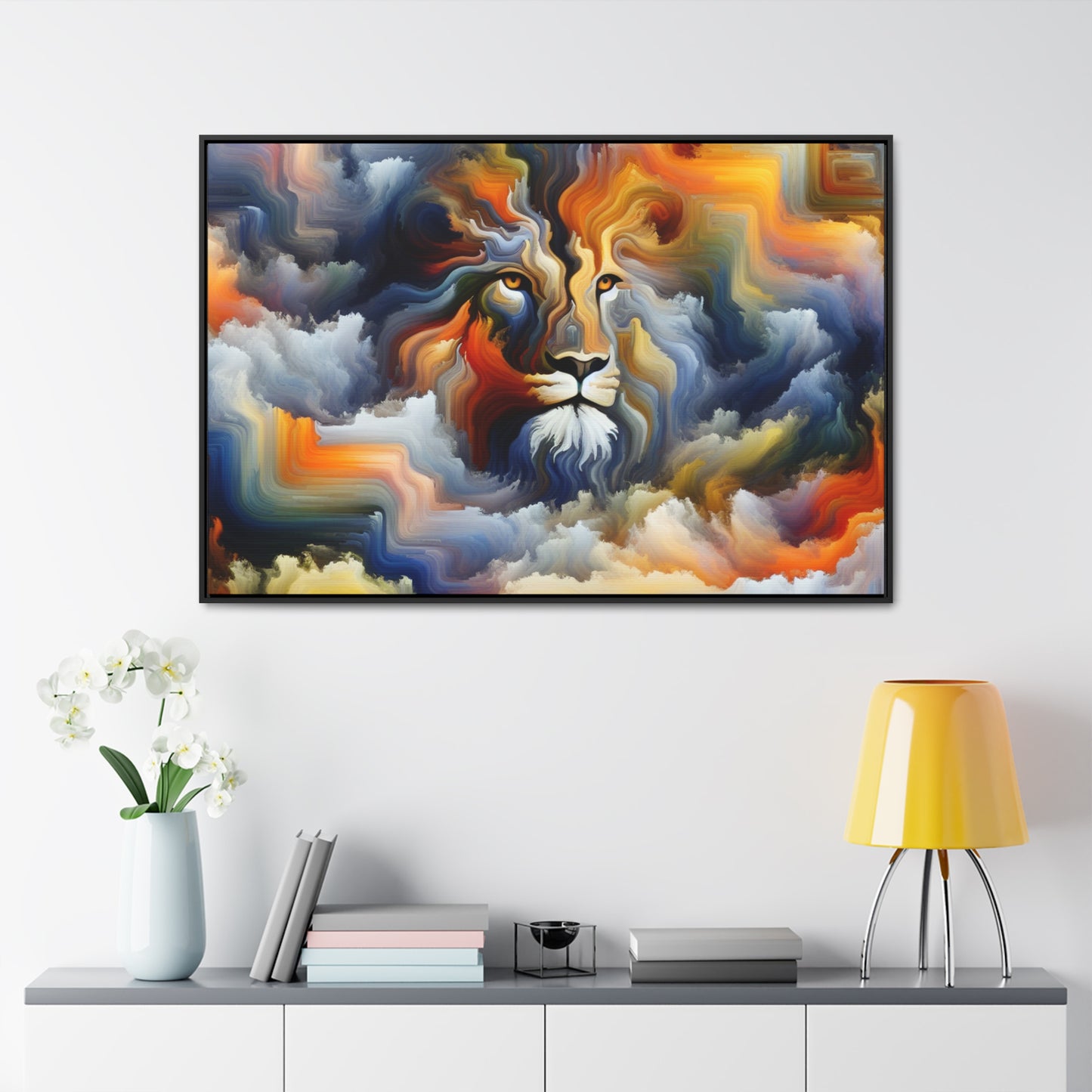 Lion Face: Surreal Impressions Canvas