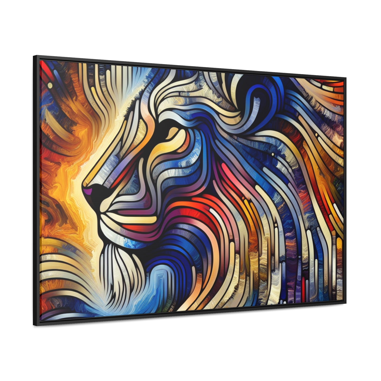 Lion Face: Surreal Impressions Canvas