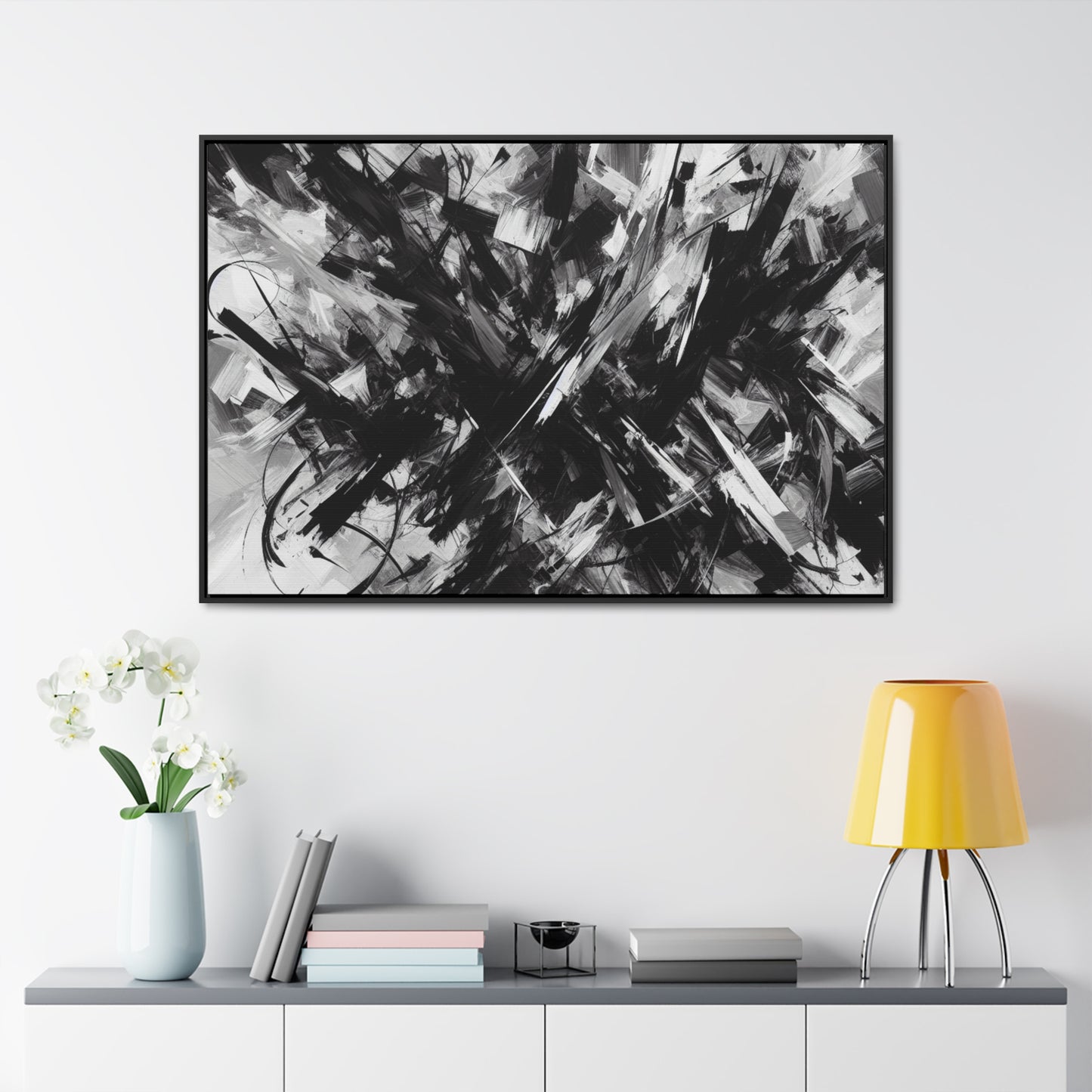 A Journey through Monochrome Eternity Canvas