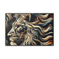 Lion Face: Vibrant Odyssey Canvas