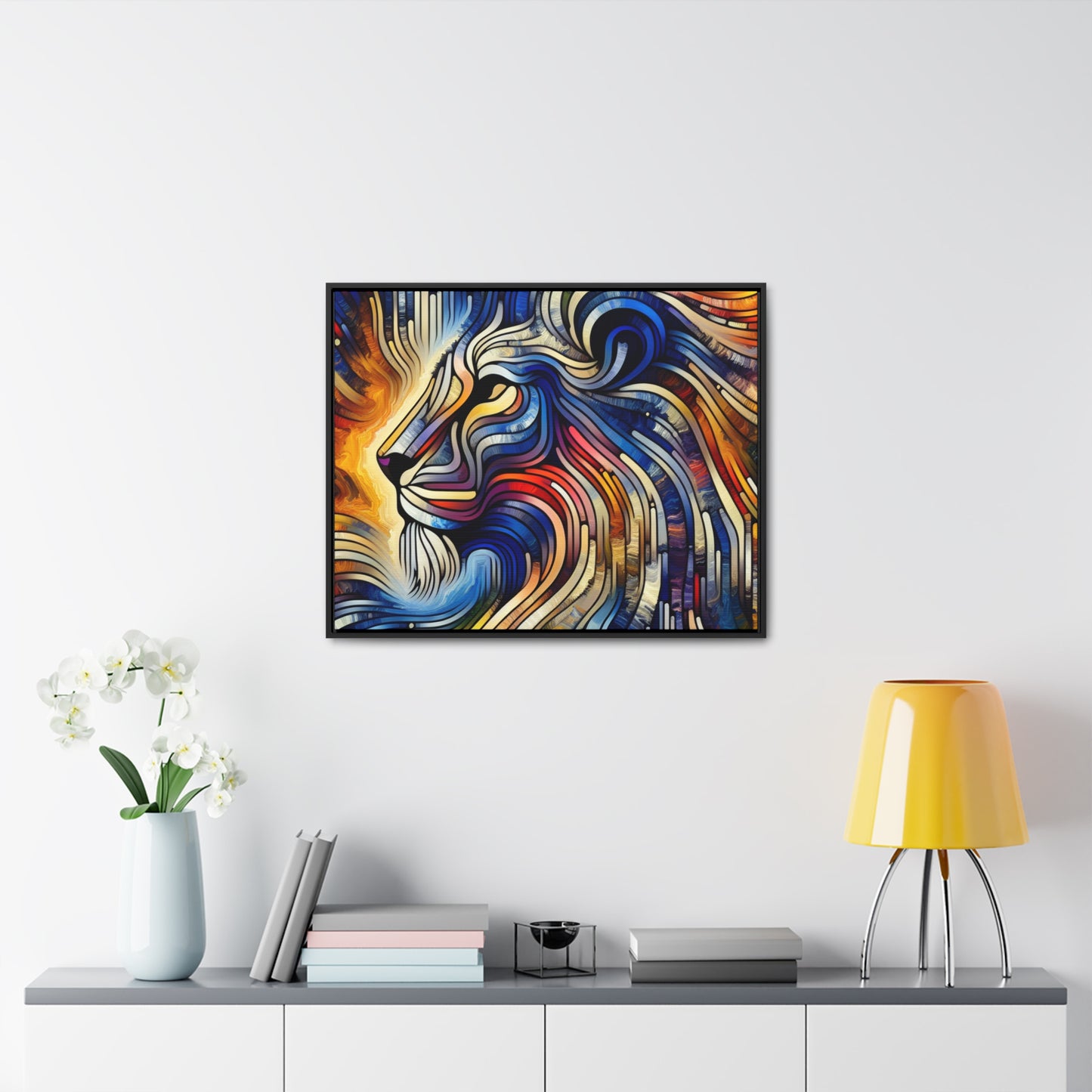 Lion Face: Surreal Impressions Canvas