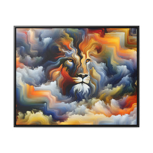 Lion Face: Surreal Impressions Canvas