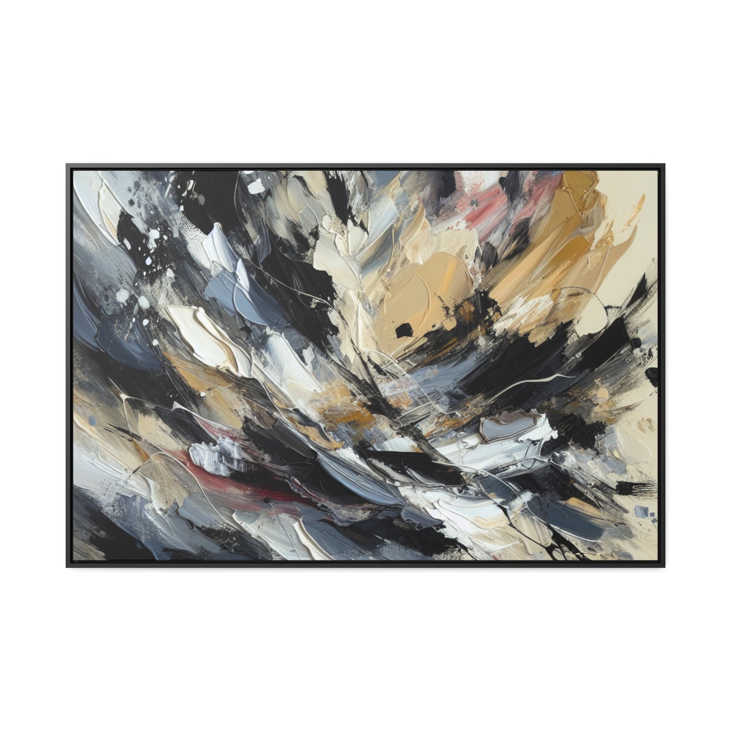 Silverstreak: Abstract Expressionism Canvas