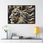 Lion Face: Vibrant Odyssey Canvas