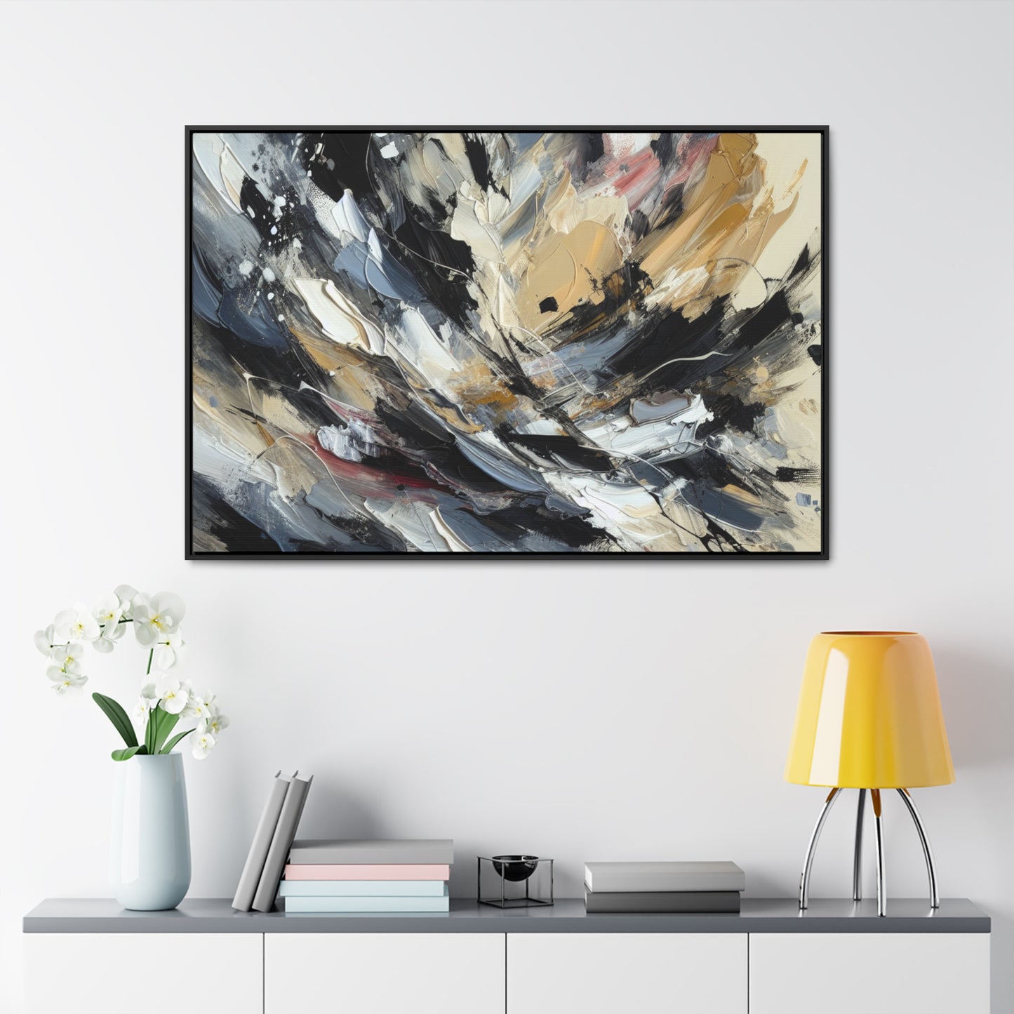 Silverstreak: Abstract Expressionism Canvas