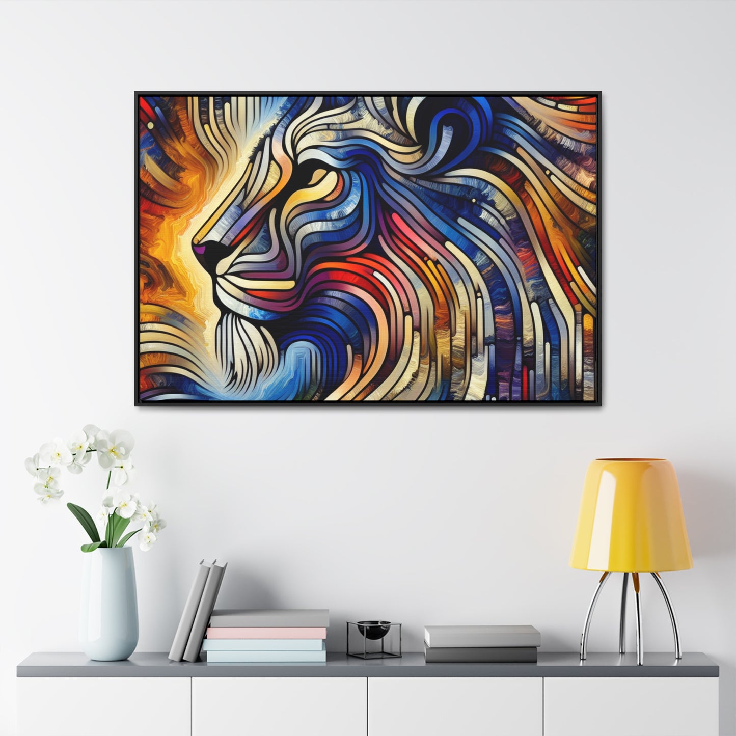 Lion Face: Surreal Impressions Canvas