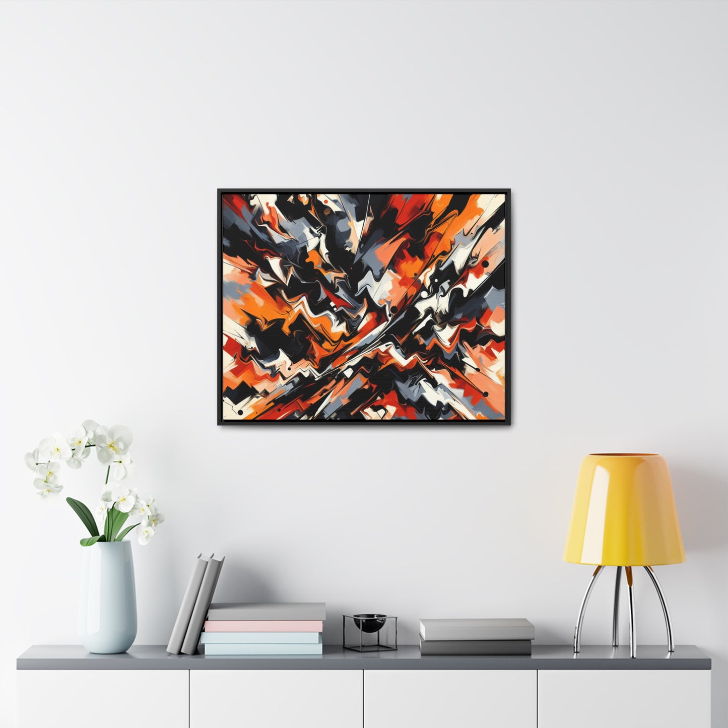 A Timeless Tale of Vibrant Abstract Expressionism Canvas