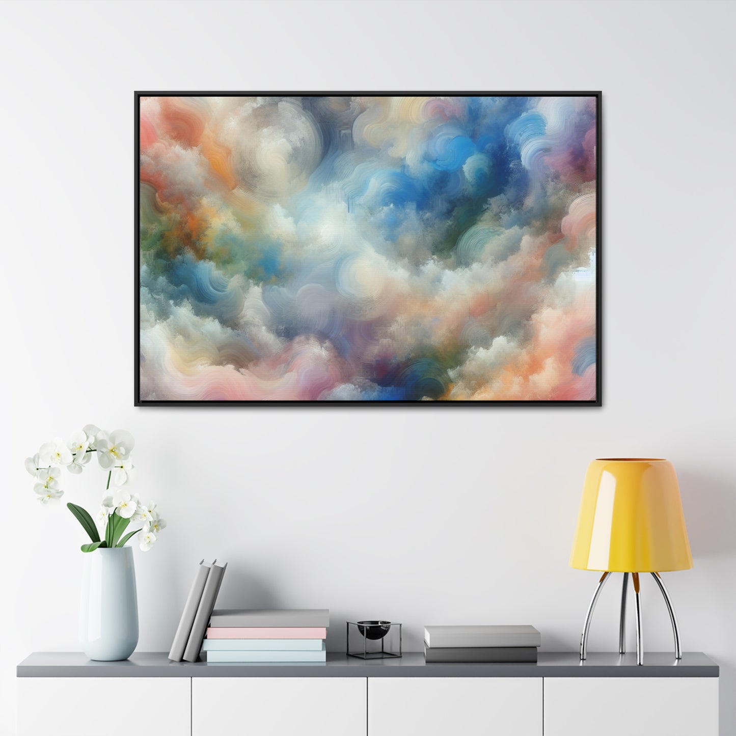 "Soft Hues Swirl"- Canvas