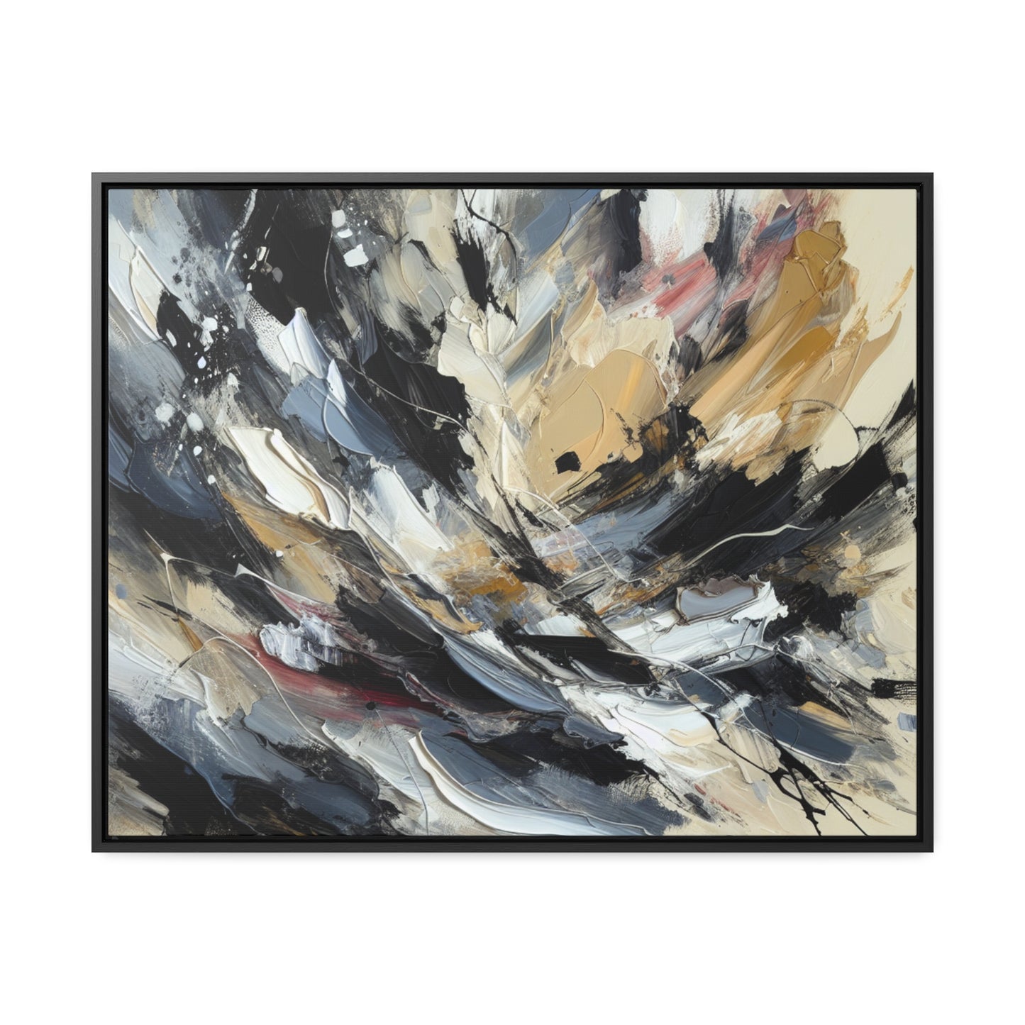 Silverstreak: Abstract Expressionism Canvas