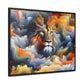 Lion Face: Surreal Impressions Canvas