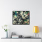 Abstract Expressions in Green, Black, and Silver Canvas