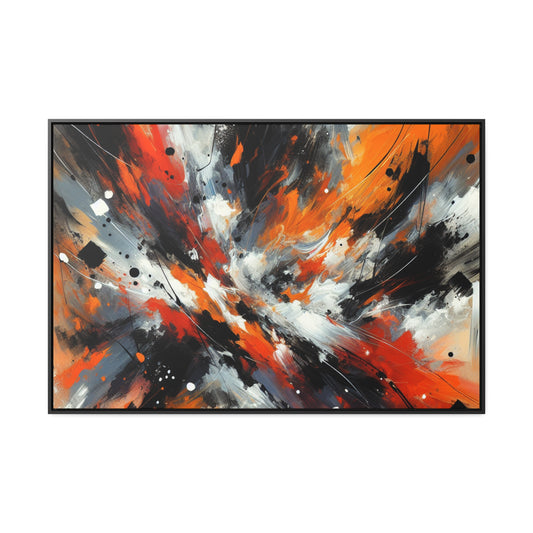 Tumultuous Journey through Abstract Emotions Canvas