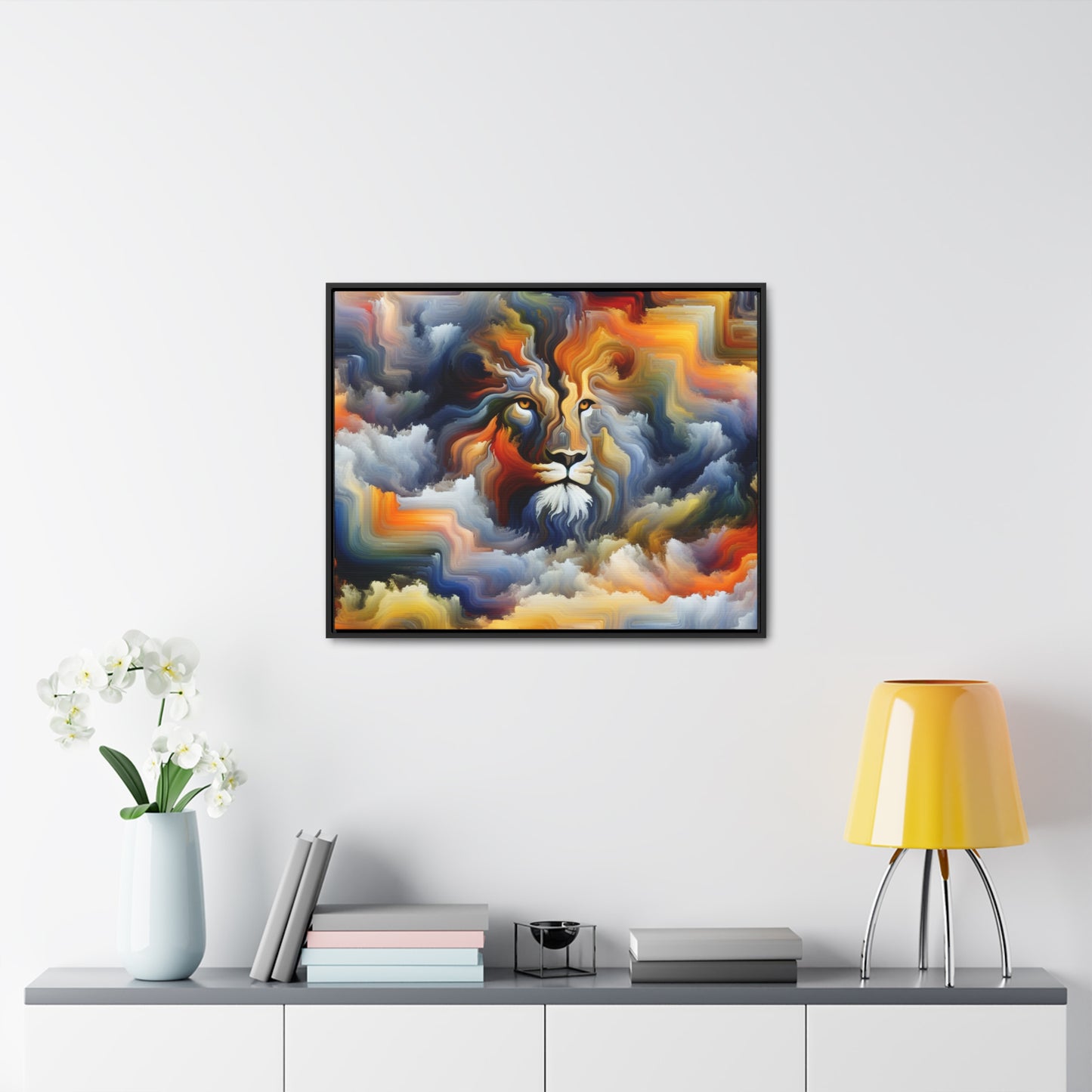 Lion Face: Surreal Impressions Canvas