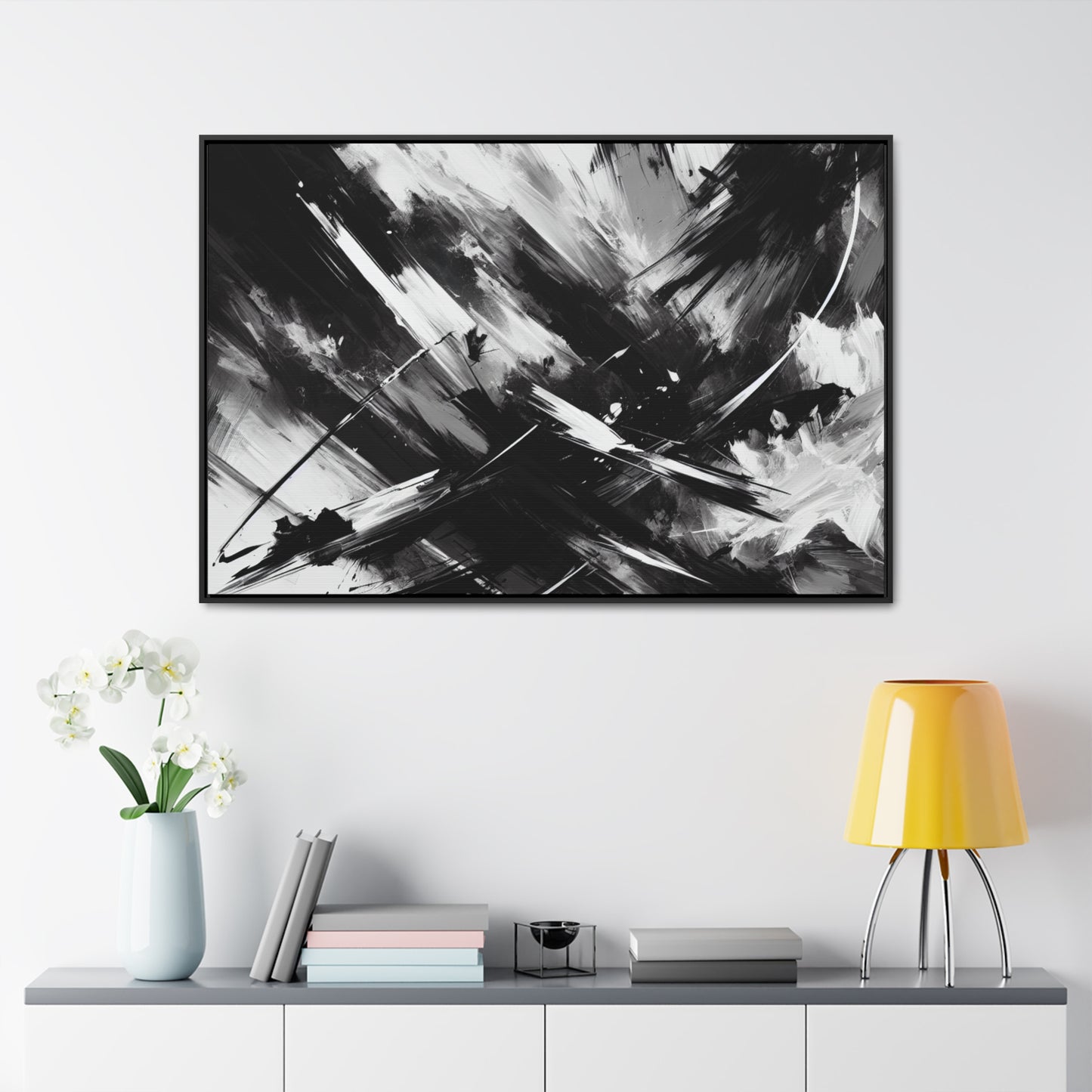 Master of Monochromatic Whispers Canvas