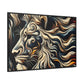 Lion Face: Vibrant Odyssey Canvas