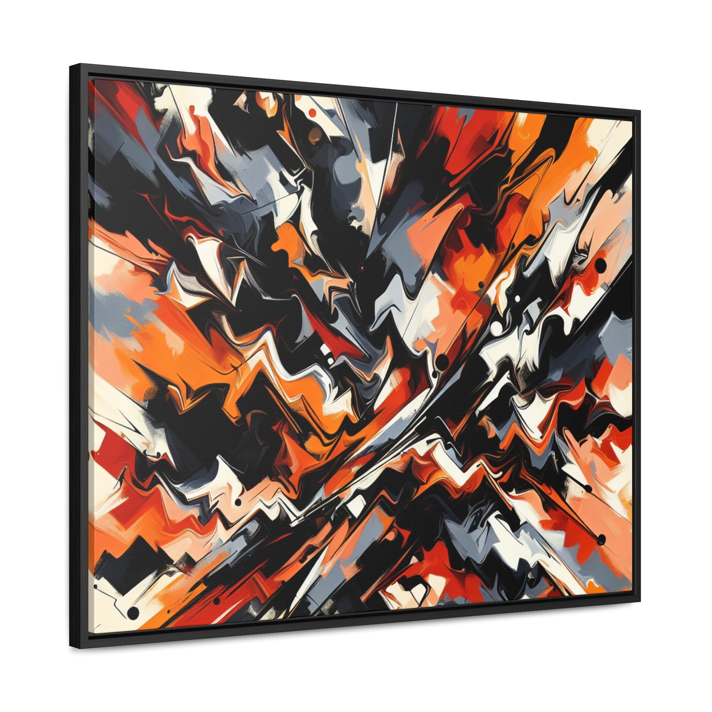 A Timeless Tale of Vibrant Abstract Expressionism Canvas