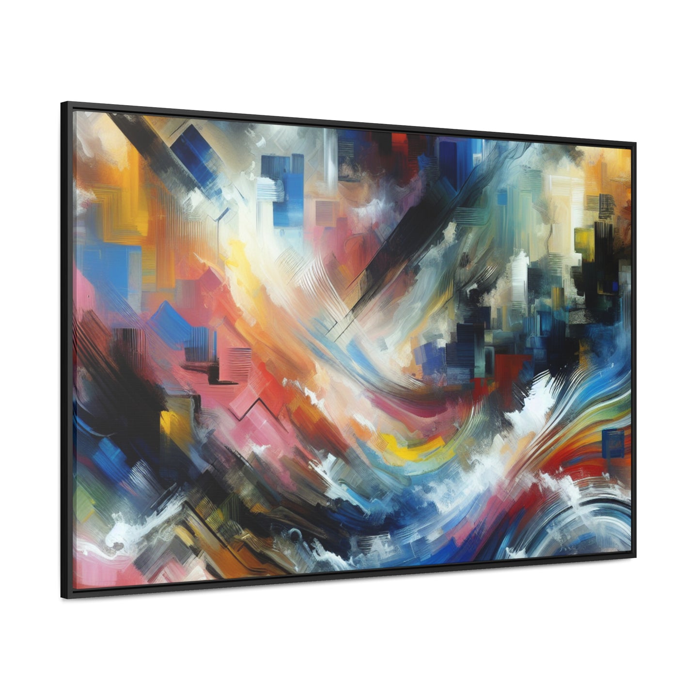 Chromatic Mirage: Timeless Dance Canvas